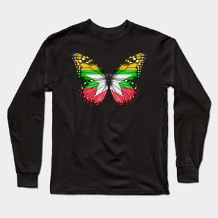 Burmese Flag  Butterfly - Gift for Burmese From Myanmar Long Sleeve T-Shirt